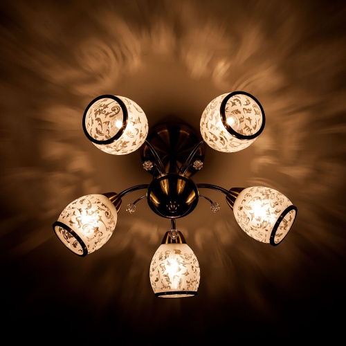 Потолочный светильник Eurosvet 30026/5 античная бронза
