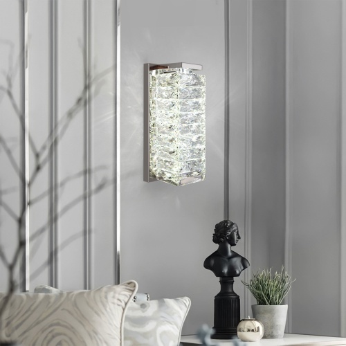  Eurosvet 40259 LED/ настенный светильник/ хром/ прозрачный хрусталь Strotskis