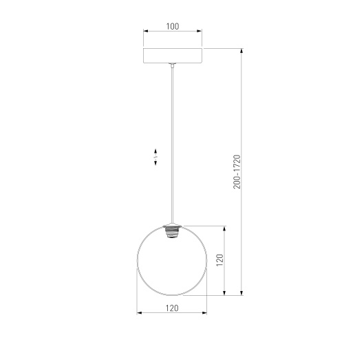 Подвесной светильник Eurosvet 50232/1 LED янтарный