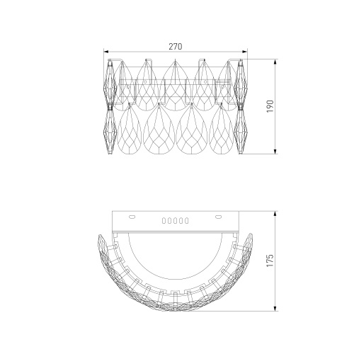 Настенный светильник Bogate's 437/1 Strotskis