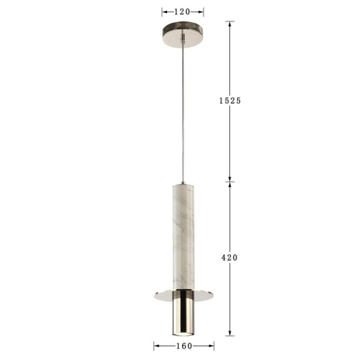 Подвес Favourite 2748-1P, подвес, D160xH420/1945, 1xGU10LEDx5W, 400LM, 3000K, included