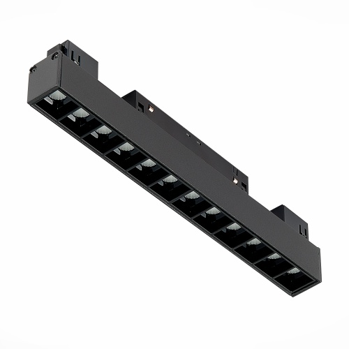 ST361.436.12 Магнитный трековый светильник Черный LED 1*12W 3000K 1 009Lm Ra>90 36° IP20 L222xW22xH4 СКАЙЛАЙН 48V