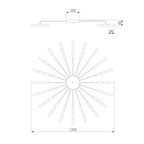 Потолочный светильник Bogate's 349