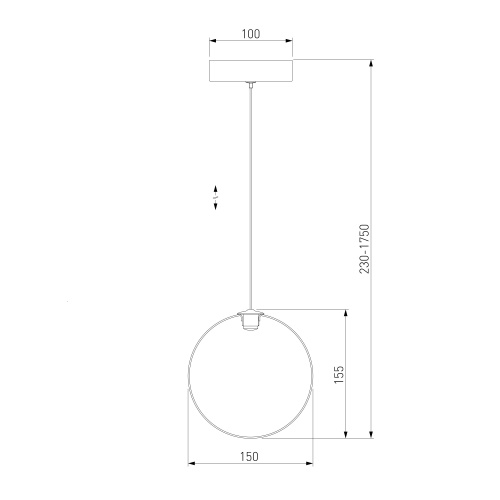 Подвесной светильник Eurosvet 50231/1 LED янтарный