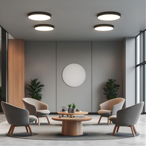 Потолочный светильник Arte lamp A6650PL-1BK СВЕТИЛЬНИК ПОТОЛОЧНЫЙ FADO 220В 400мм 50Вт 5400Лм 4000К 90+ 110°