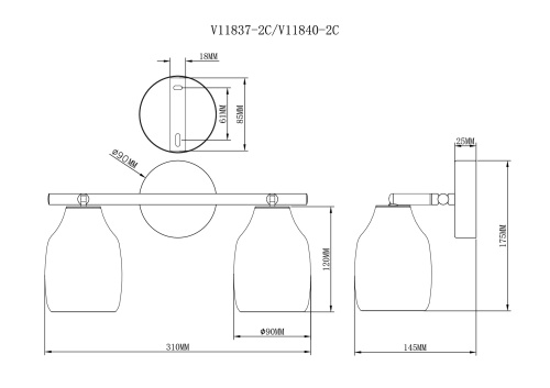 Спот Moderli V11837-2C Adalina