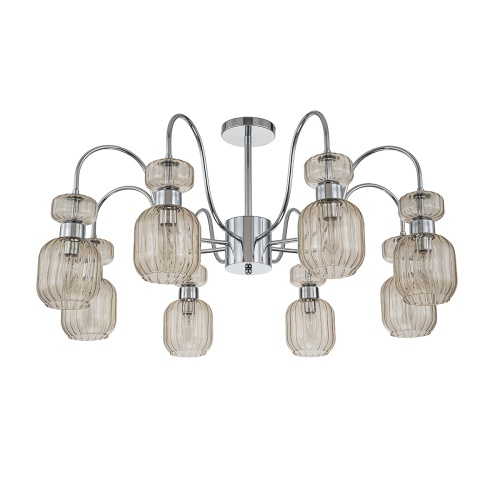 Светильник на штанге Escada 1141/8PL E14*60W Chrome/Beige