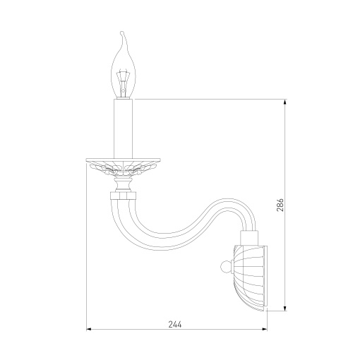Настенный светильник Bogate's 338/1