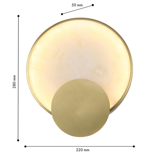 Бра Favourite 4729-1W, настенный светильник, D50xW220xH280, LEDx10W, 800LM, 3000K, included