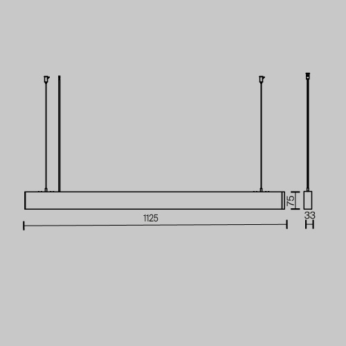 Подвесной светильник Maytoni P051PL-36W2.7-6K-W