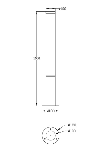 Ландшафтный светильник Outdoor O041FL-L30B3K