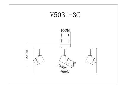 Спот Moderli V5031-3C David
