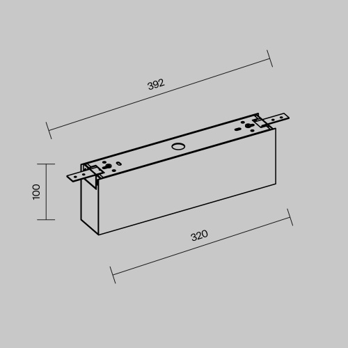 Комплектующие для уличной трековой системы Outdoor O-TR001-BX-B