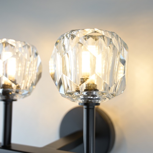 Бра Boule de Cristal Double Sconce Brass Черный 178385-22