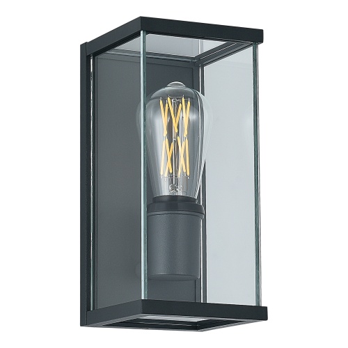 SL9019.701.01 Светильник уличный настенный ST-Luce темно-серый E27 1*15W GROSS