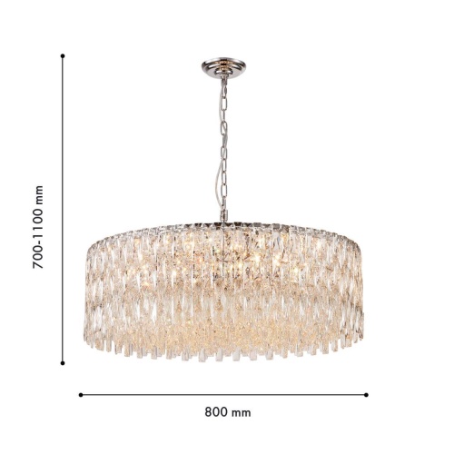 Подвесная люстра Favourite 4723-18P, подвесная люстра, D800xH700/1100, 18xE14x40W, excluded