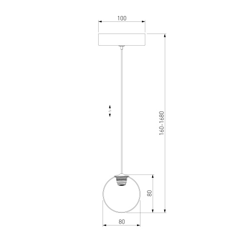 Подвесной светильник Eurosvet 50234/1 LED янтарный