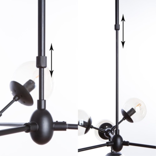 Люстра на штанге Arte lamp A1664SP-12BK СВЕТИЛЬНИК ПОДВЕСНОЙ