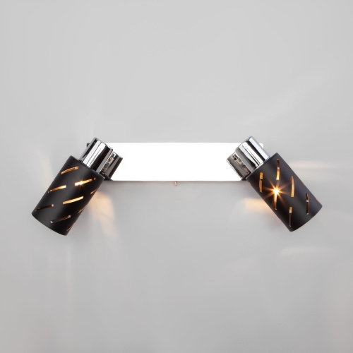 Настенный светильник Eurosvet 20090/2 черный/хром