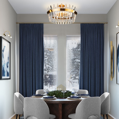 Потолочный светильник Eurosvet 10111/8 золотая бронза прозрачный хрусталь Strotskis Smart