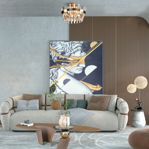 Потолочный светильник золотая бронза Eurosvet 10111/5 прозрачный хрусталь Strotskis Smart