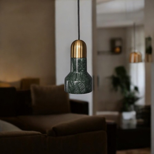 Подвесной светильник JAZZ STONE green brass 189841-23