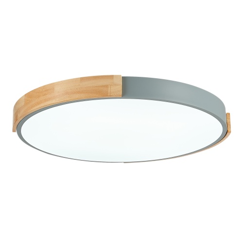 SLE201372-01 Светильник потолочный Серый, Светлое дерево/Белый LED 1*40W 3000K/4000K/6000K ДЕЛИА