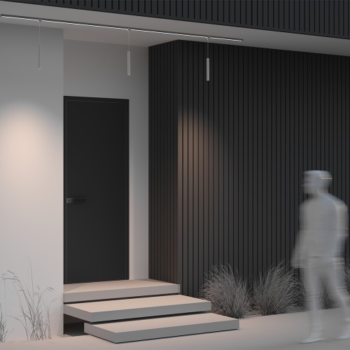 Уличный трековый светильник Outdoor O-TR01-1-P-8WW3K