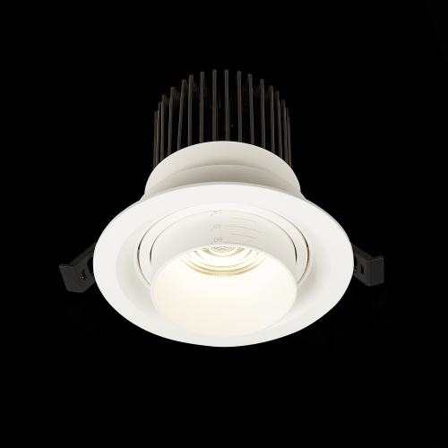 ST701.548.12 Св-к встр. Zoom Белый LED 1*12W 4000K 960Lm Ra90 15°-60° IP20 D115xH95 170-240V Встраиваемые светильники