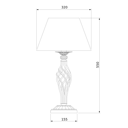 Настольный светильник Eurosvet 01002/1 античная бронза