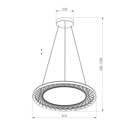 Подвесной светильник Eurosvet 40025/1 LED серый