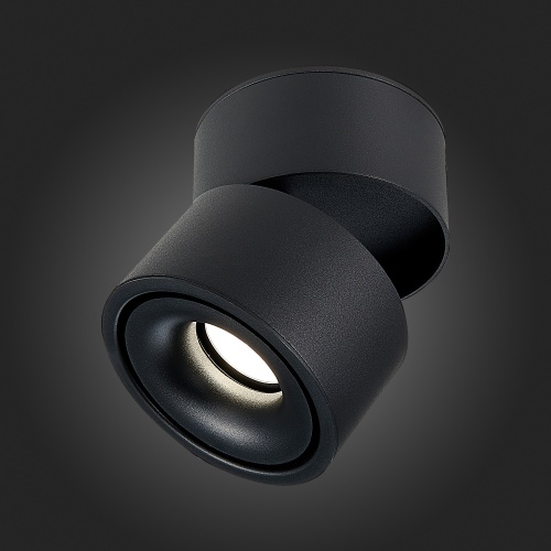 ST652.432.12 Светильник потолочный Черный LED 1*12W 3000K 1 000Lm Ra&gt;90 36° IP20 D100xH105 170-240VV Накладные светильники