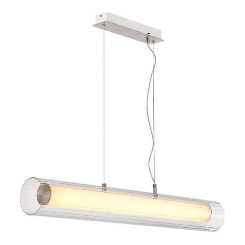 SL2010.103.01 Светильник подвесной ST-Luce Никель/Белый, Прозрачный LED 1*33W 3000K/4000K ЭНФИС