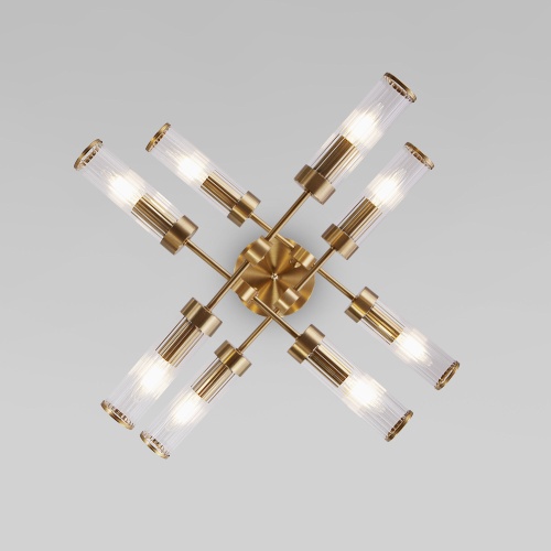  Eurosvet 60166/8 /потолочный светильник/  латунь Smart