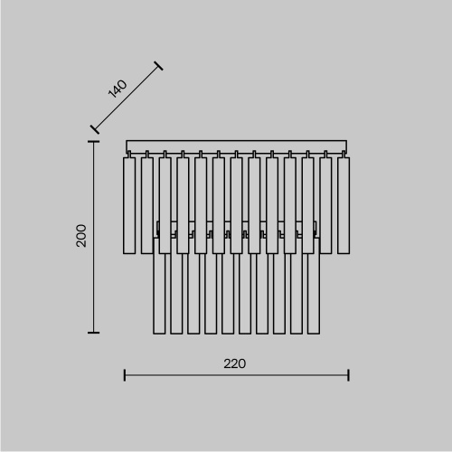 Настенный светильник (бра) Maytoni MOD093WL-01BS