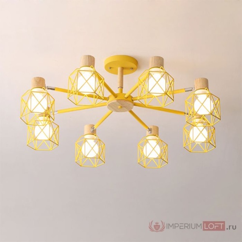 Потолочная Люстра Corf B3 Green 5 Lamps от Imperiumloft 189483-26