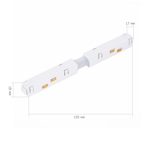 ST006.539.00 Коннектор питания прямой для магнитного шинопровода  ST-Luce Белый SKYLINE 48