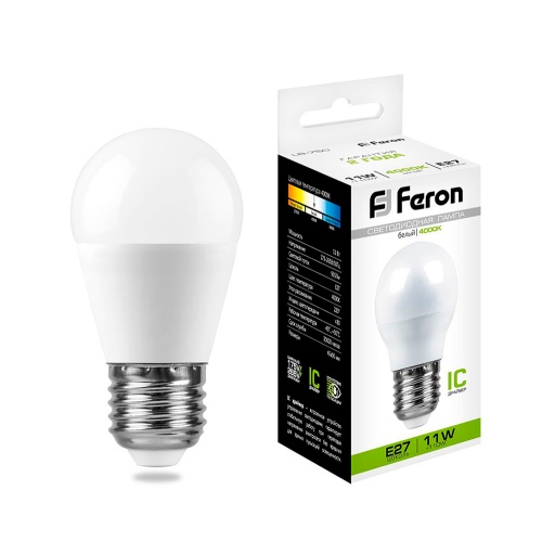 Лампа светодиодная FERON LB-750 11W 230V E27 4000K