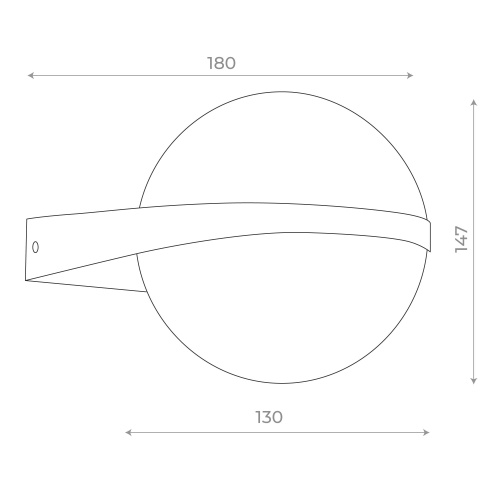 SL9510.401.01 Светильник уличный настенный ST-Luce Черный/Белый LED 2*6W 4000K CELESTE