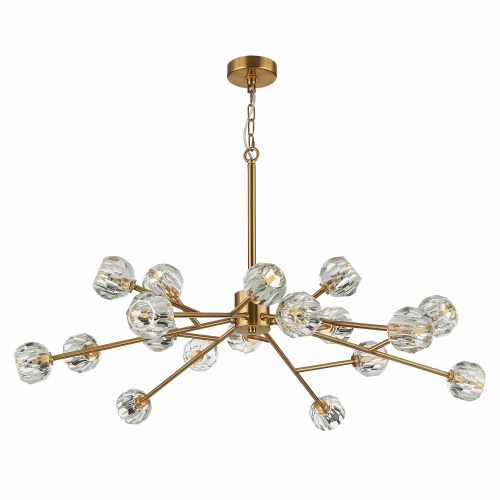 SL1166.303.18 Светильник подвесной ST-Luce Латунь/Прозрачный G9 LED 18*5W РОМАНО