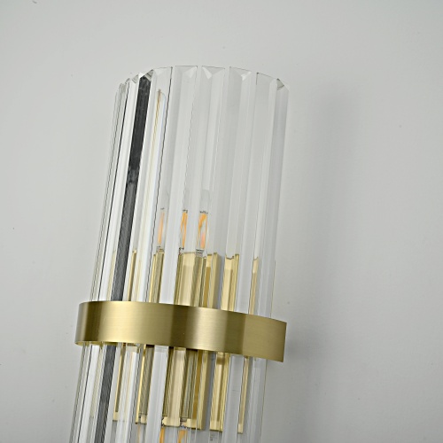 Бра Odeon Clear Glass Gold Metal Wall Lamp от Imperiumloft 147727-22