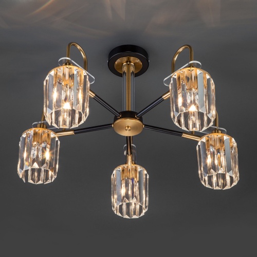 Потолочный светильник Eurosvet 70090/5 черный Smart