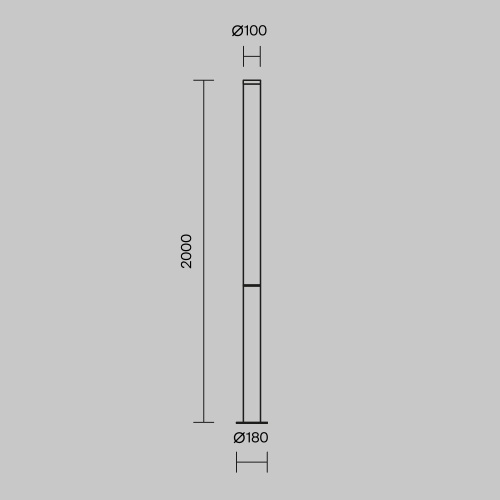 Садово-парковый светильник Outdoor O041FL-L100B3K
