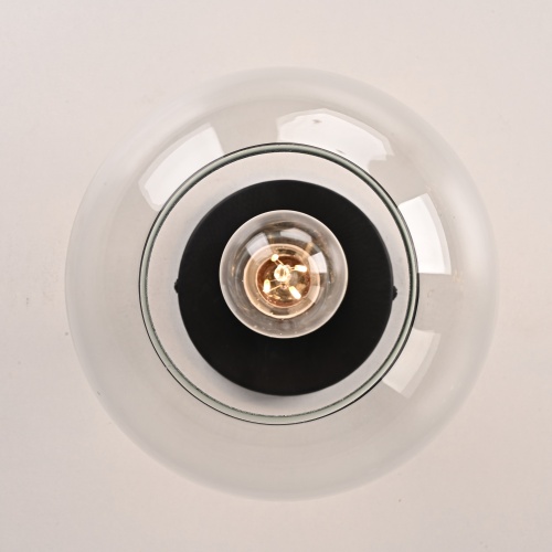 Потолочный Светильник Rh Utilitaire Globe  Shade Flushmount Black от Imperiumloft 123673-22