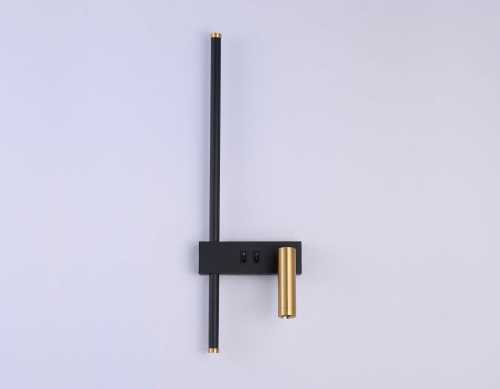 FL5209/2 BK/GD черный песок/золото LED 4200K 7W+5W 500*160*111.5_AMB