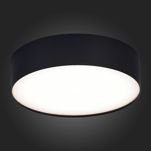 ST606.442.27 Светильник потолочный Черный LED 1*27W 4000K 2 430Lm Ra&gt;90 120° IP20 D220xH55 185-265V Накладные светильники