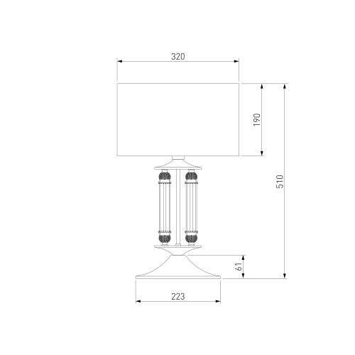 Настольный светильник Eurosvet 01045/1 сатин-никель