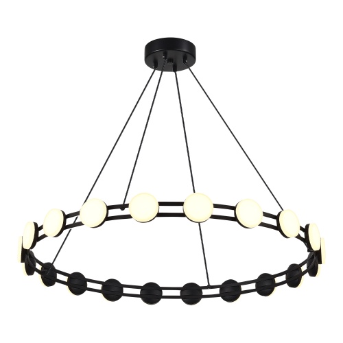 SL6610.403.20 Светильник подвесной ST-Luce черный/белый LED 1*40W 4000K MONRO