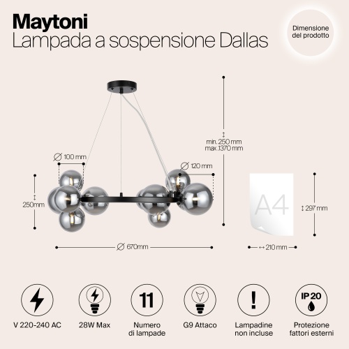 Подвесной светильник Maytoni MOD545PL-11B