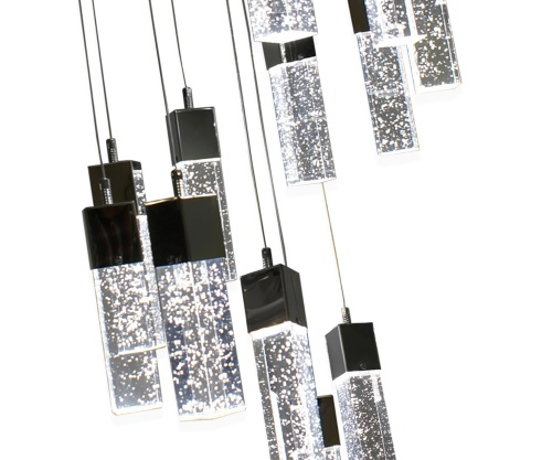 Люстра Kink Light каскадная Аква хром 08510-15A,02(4000K)